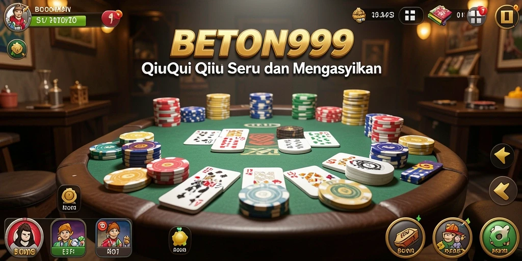 Gameplay BETON999 menampilkan keseruan permainan QiuQiu yang kompetitif.