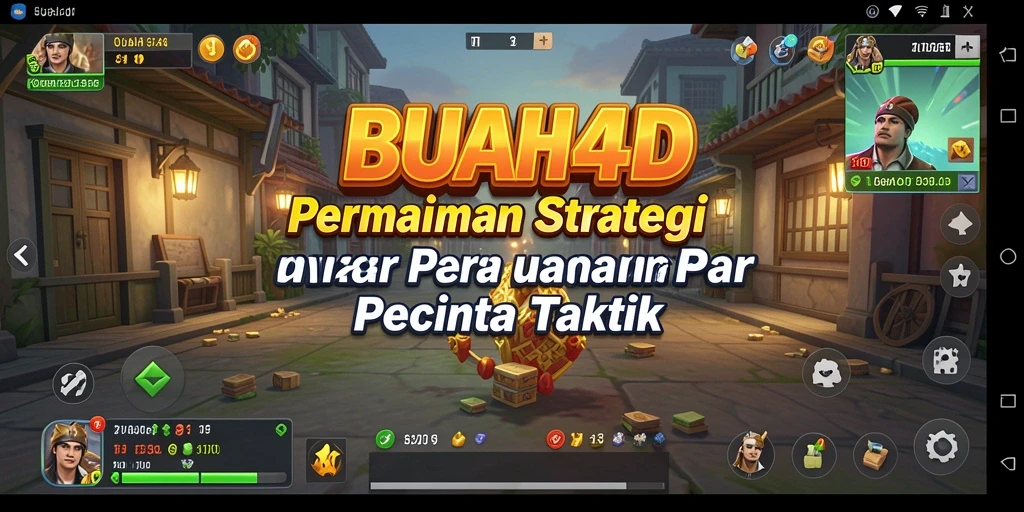 Tangkapan layar menunjukkan gameplay seru dari BUAH4D.