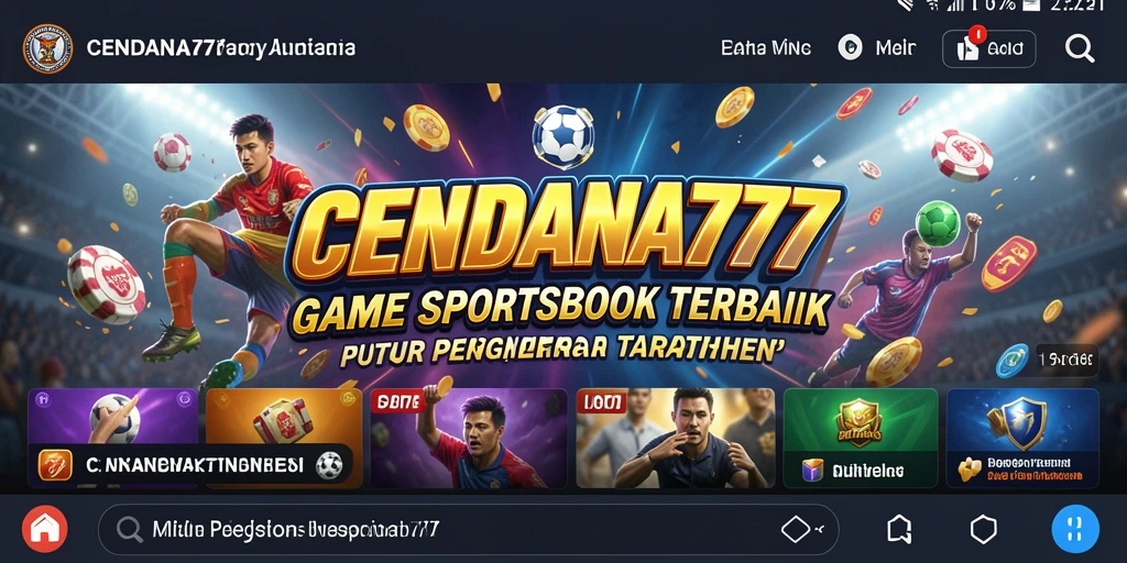 Tampilan utama CENDANA777 dengan berbagai opsi taruhan menarik.