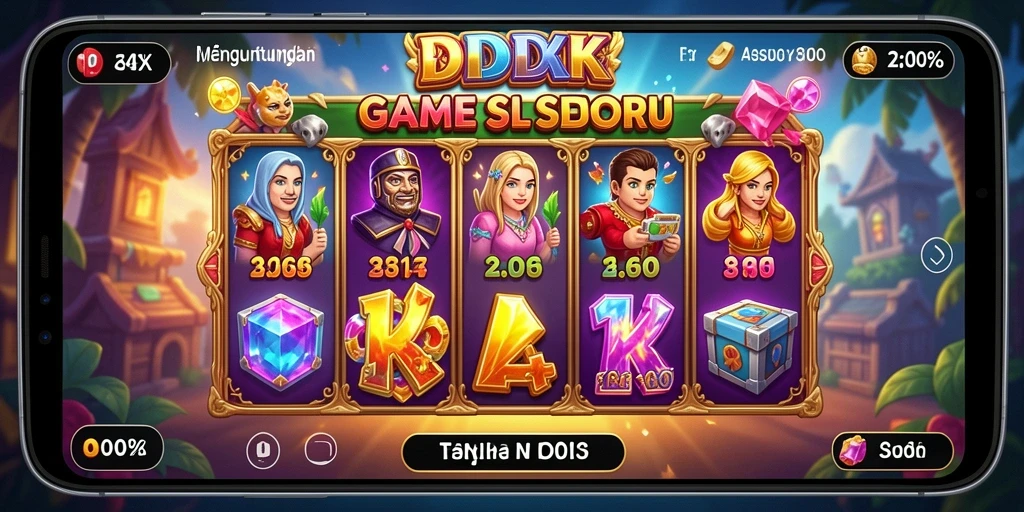 Tampilan menarik dari gameplay DKK memberikan kesenangan saat bermain slot.