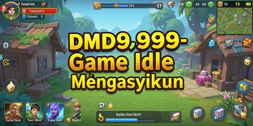 Tampilan gameplay DMD999 dengan elemen Idle yang menarik.