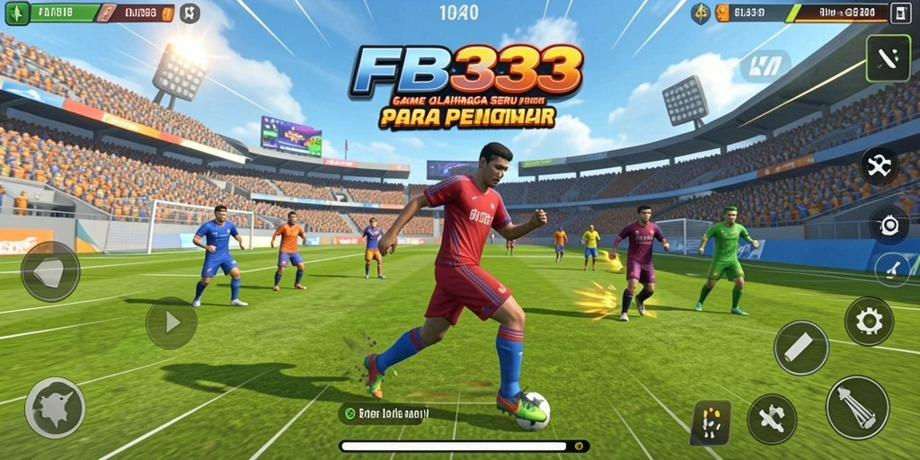 Tampilan menarik dari gameplay FB333 dengan aksi olahraga mendebarkan.