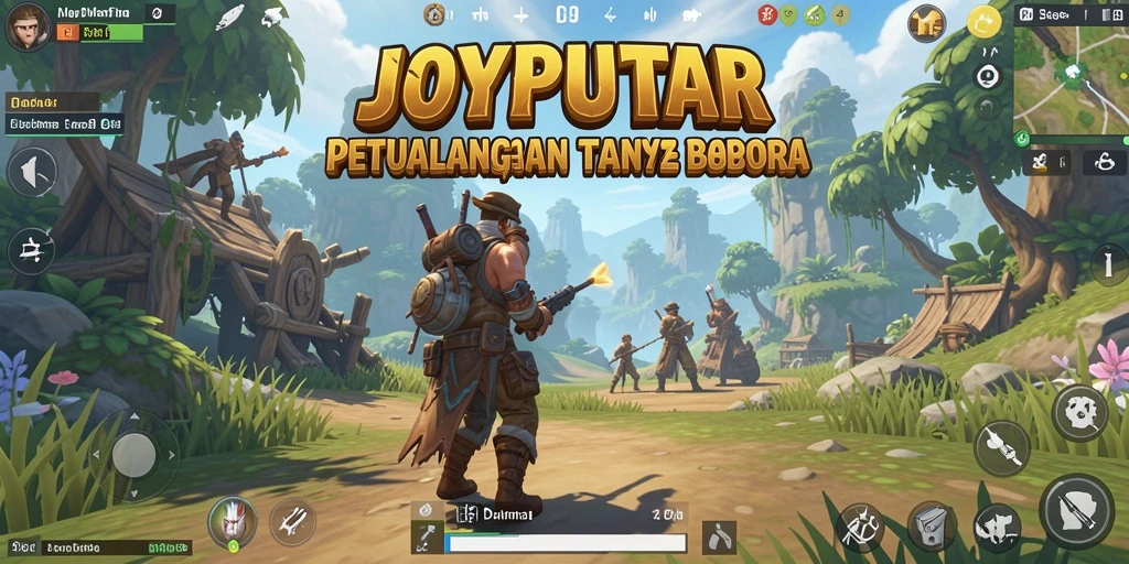 Tangkapan layar gameplay menunjukkan petualangan seru di dunia terbuka.
