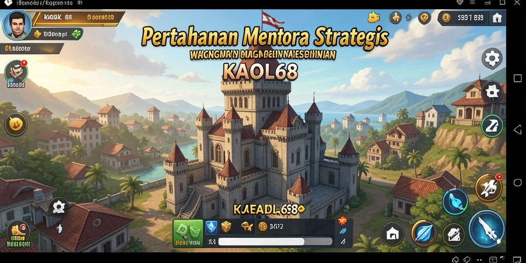 Tampilan gameplay Tower Defense yang menegangkan dan strategis.