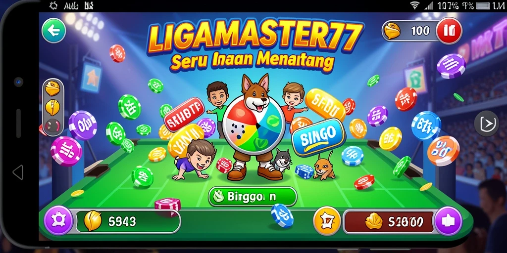 Tampilan gameplay menarik dari LIGAMASTER77 Bingo.