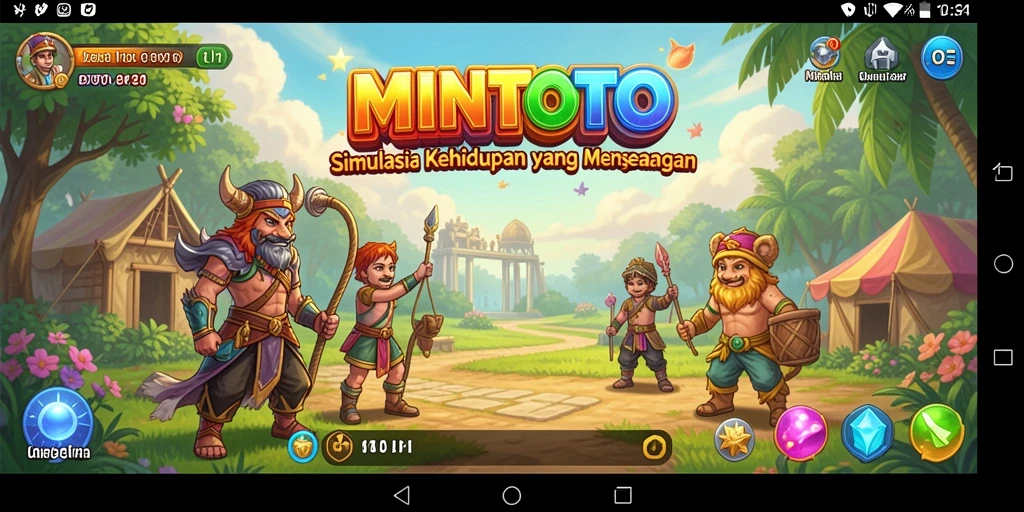 Tampilan gameplay simulasi MINTOTO yang menarik dan interaktif.