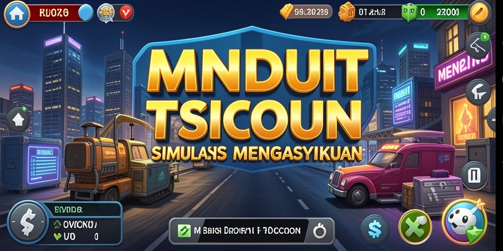 Tampilan gameplay <strong>MNDUIT</strong> yang menarik dan penuh strategi Tycoon.