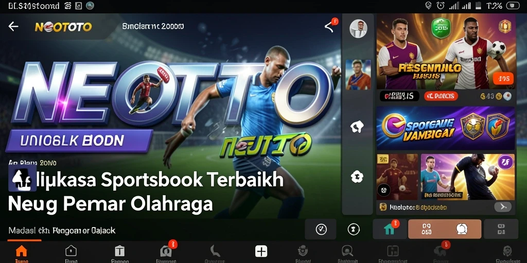 Tampilan gameplay NEOTOTO dengan fitur Sportsbook yang menarik.