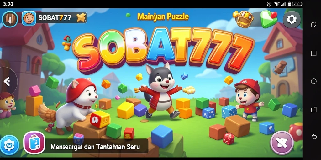 Tampilan seru gameplay SOBAT777 dengan teka-teki yang menantang.