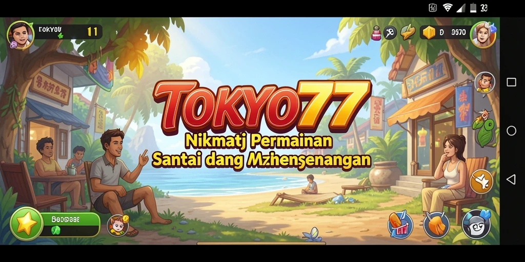 Screenshot gameplay TOKYO77 menampilkan pengalaman bermain yang santai dan menghibur.