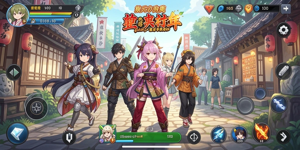 Tampilan gameplay yang penuh warna dan karakter ikonik dari VIO77.
