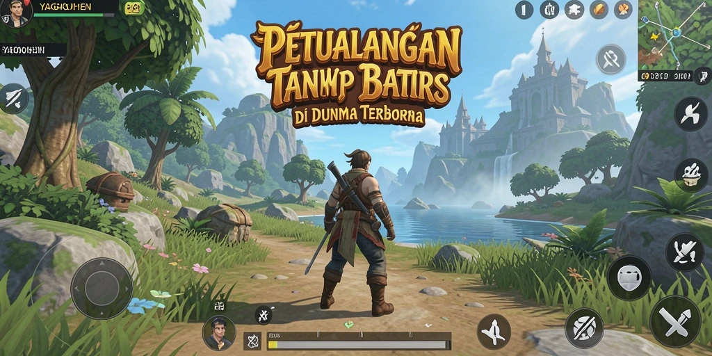 Tampilan gameplay YAGAOHEN yang memukau di dunia terbuka.